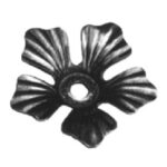 Forged Steel Flower w/Hole. 3-1/2" H