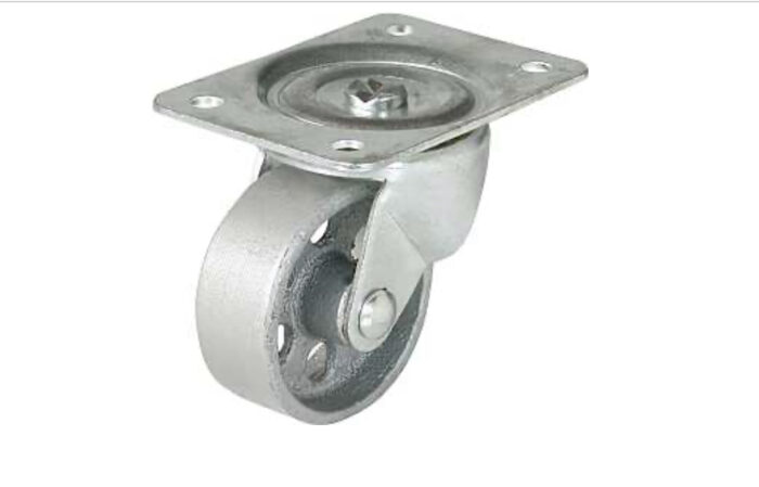 Swivel Caster, 4 in Dia Wheel, 1-1/2 in W Wheel